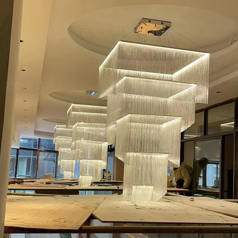 Afralia™ Modern LED Pendant Chandeliers for Living and Dining Room Lighting