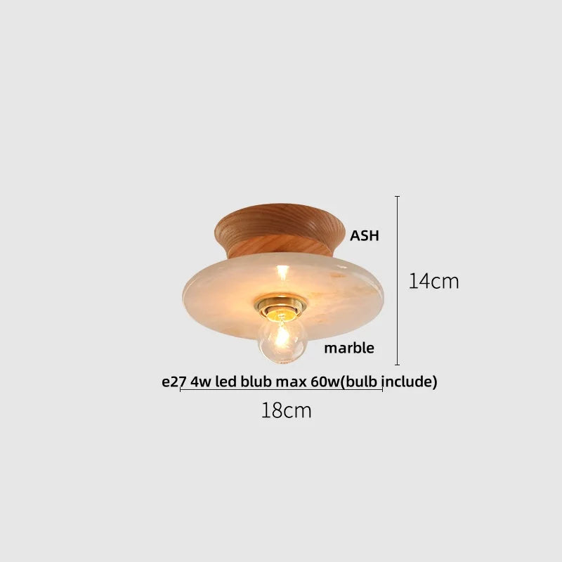 Afralia™ White Ceramic LED Ceiling Light Fixture Nordic Modern Home Decor Lighting Plafond Lamp