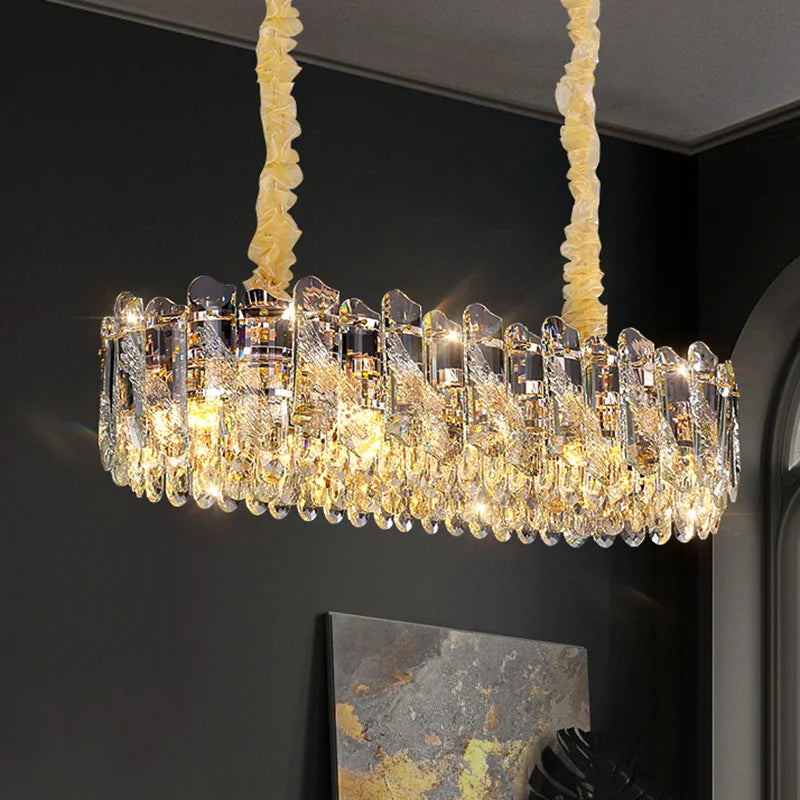 Afralia™ Crystal Luxury Chandelier: French Atmosphere Restaurant Lighting
