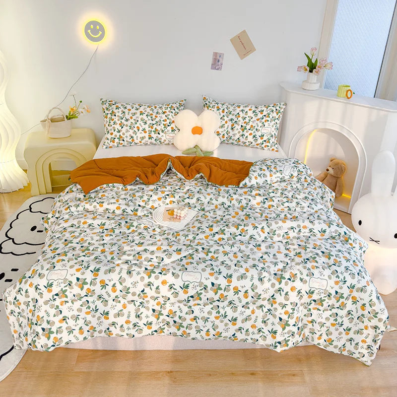 Afralia™ Double Gauze Rabbit Print Quilt: Soft, Breathable, Washable, Light Comforter