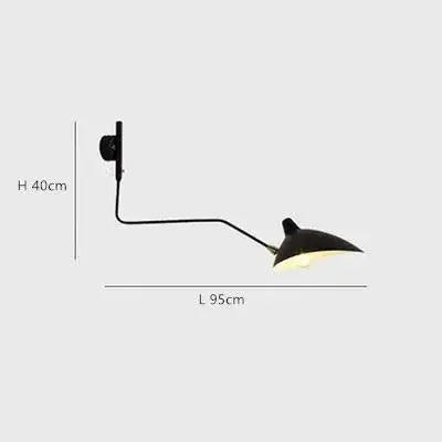 Afralia™ Long Arm LED Wall Sconce Lamp with Adjustable Angle for Living Room and Bedroom