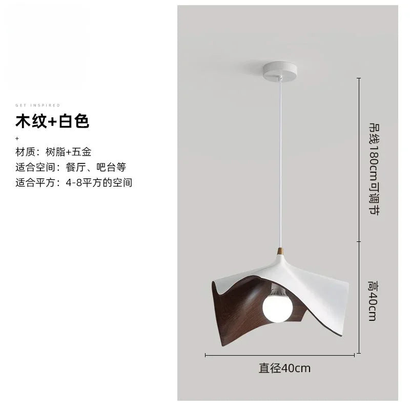 Afralia™ Black Resin LED Chandelier Pendant Light for Living Room and Bedroom