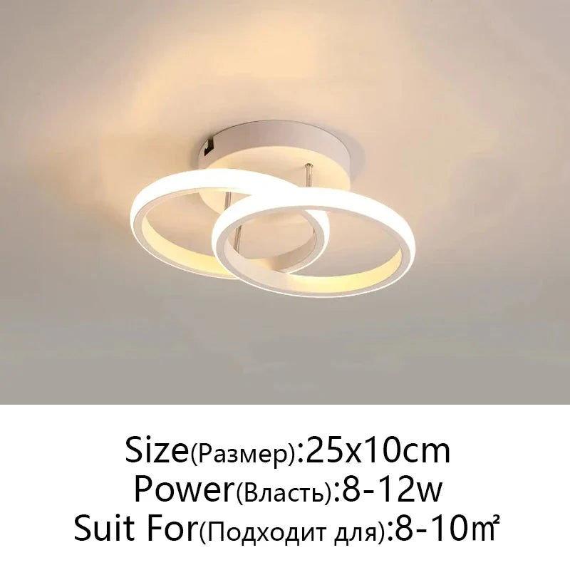 Afralia™ LED Ceiling Lamp for Modern Spaces - Minimalist Indoor Lighting