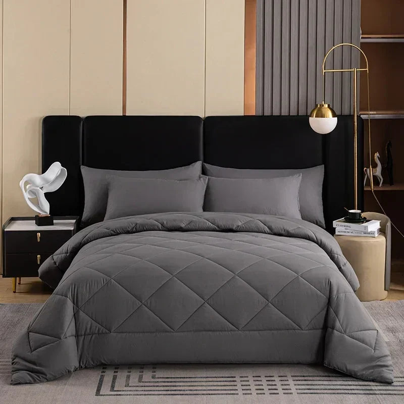 Afralia™ King Size Quilt Set with Pillowcase - Soft, Breathable, and Durable Comforter