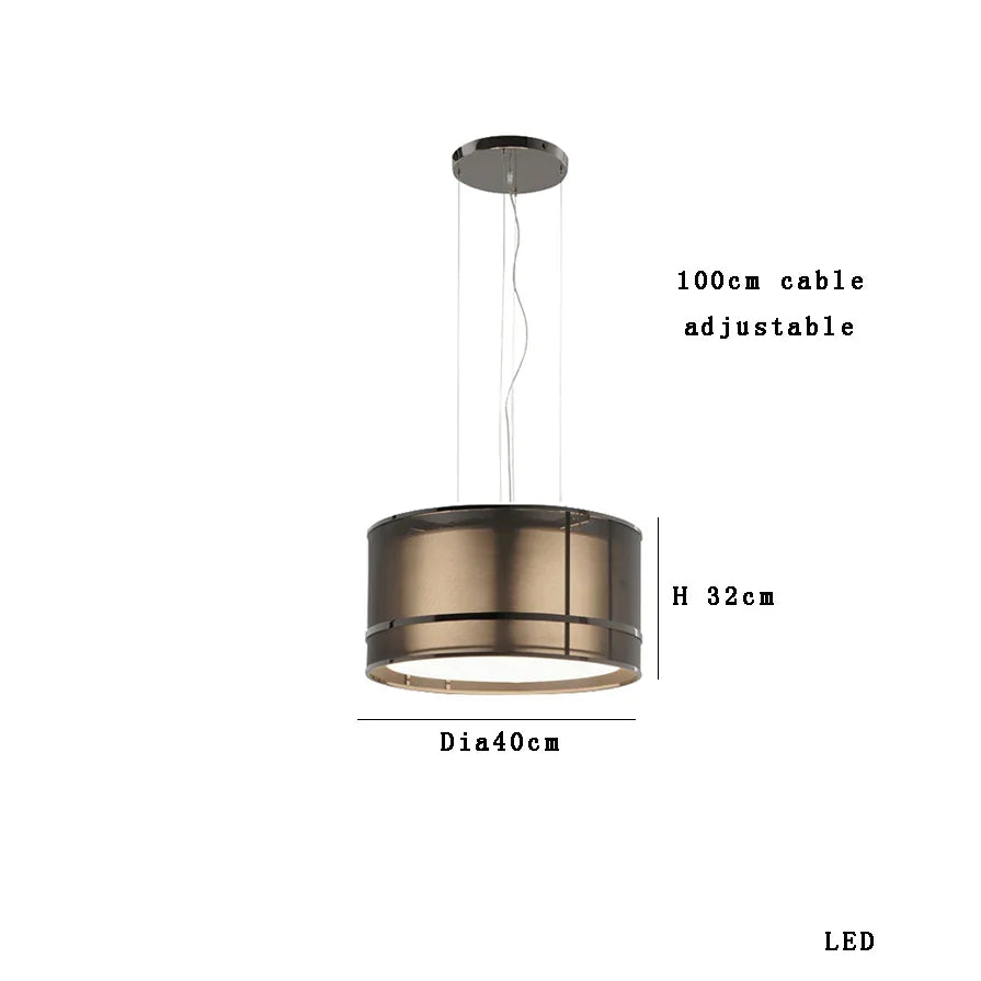 Afralia™ Designer Fabric Ceiling Pendant Light | Luxury Round Hanging Lamp