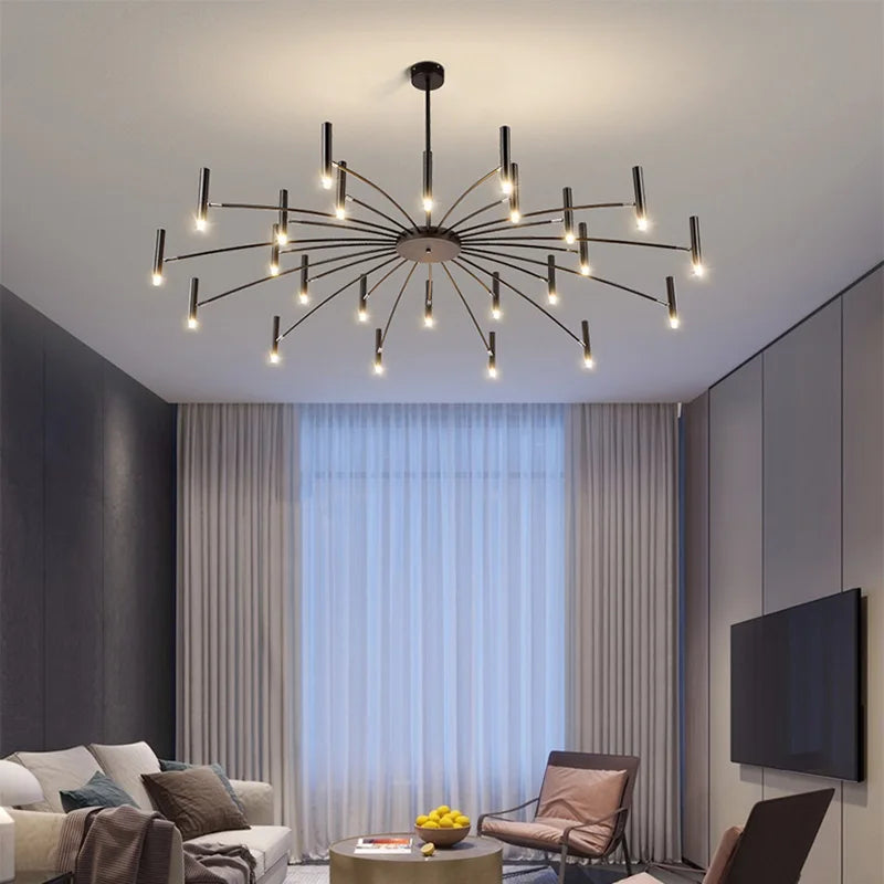 Afralia™ Modern LED Chandelier: Nordic Design for Living Room, Bedroom, Office, Study & Home Decor