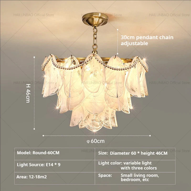 Afralia™ Magnolia Crystal Chandelier: Elegant French Style Dining Room Art Light