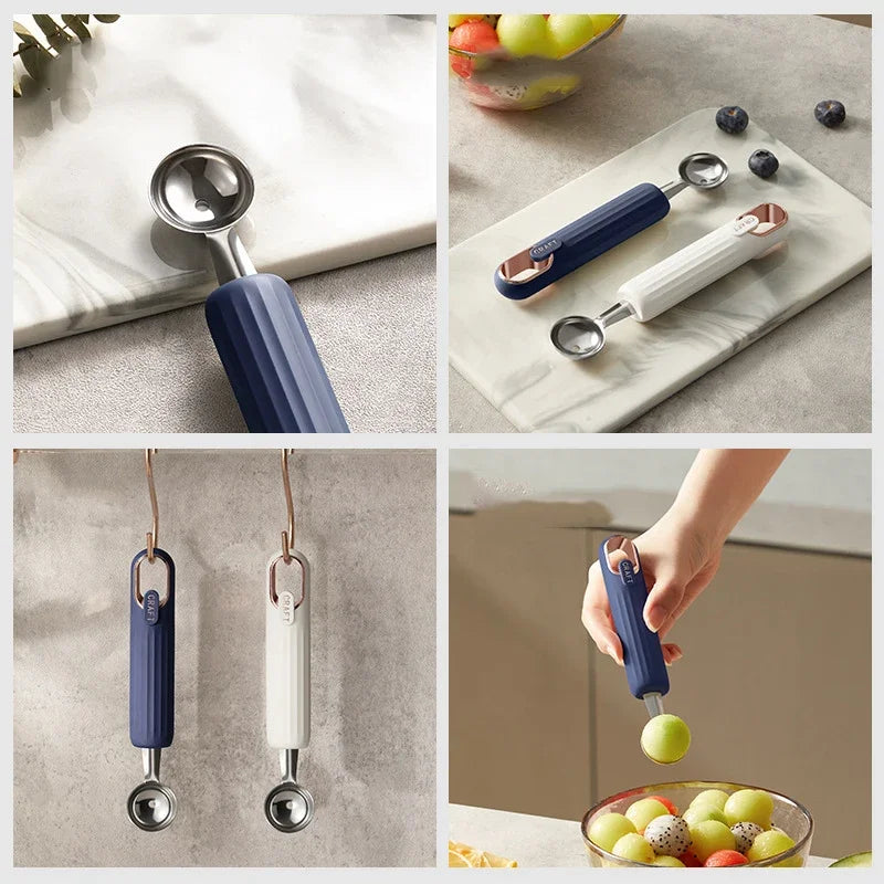 Afralia™ Stainless Steel Fruit Baller and Ice Cream Scoop