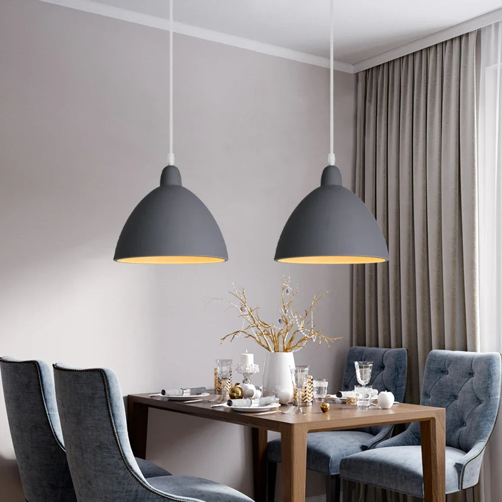 Afralia™ LED E27 Pendant Light: Modern Nordic Industrial Hanging Lamp for Home Decor
