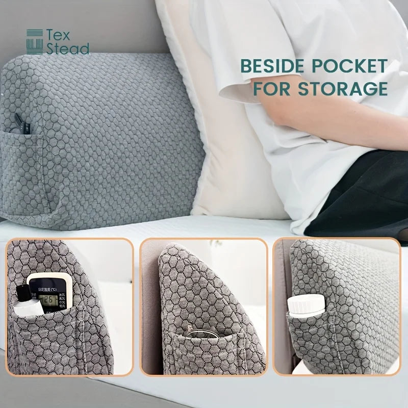 Afralia™ Headboard Pillow Wedge for Mattress Gap Filler and Comfort - Bed Support