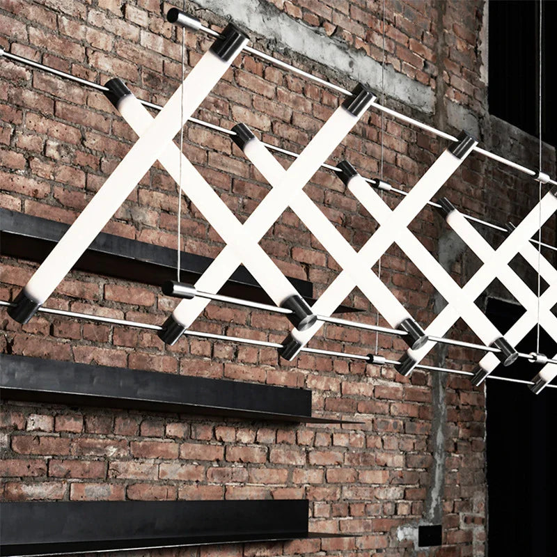 Afralia™ Minimalist LED Chandelier: Modern Design for Dining Room, Office, Hotel, and Kitchen