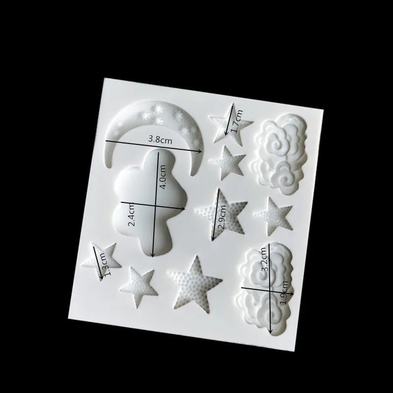 Afralia™ Star Moon Silicone Cake Mold for Baking & Chocolate Making