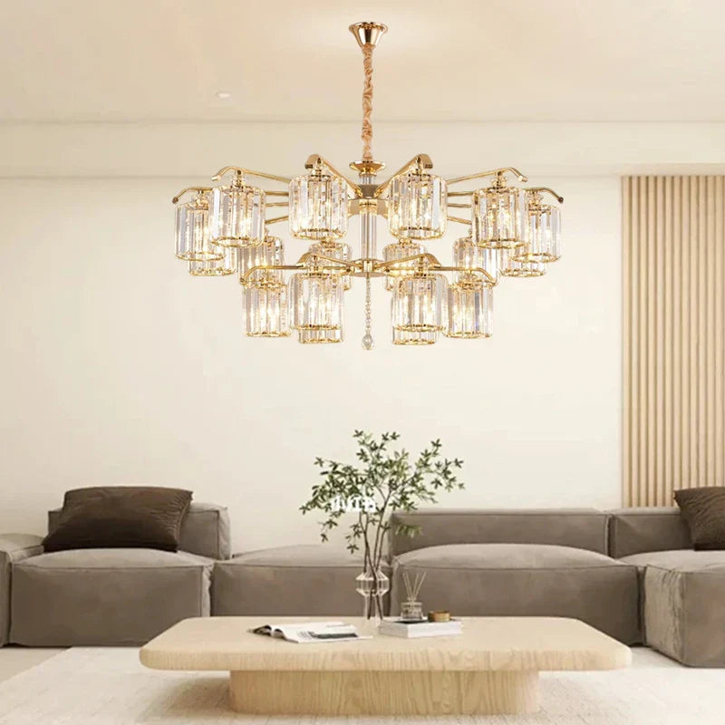 Afralia™ Crystal Lustre Chandelier: Modern Luxury Indoor Lighting Fixtures