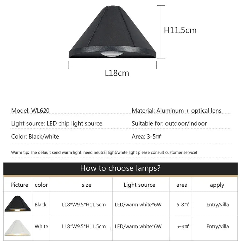 Afralia™ Vintage Waterproof LED Wall Lamps