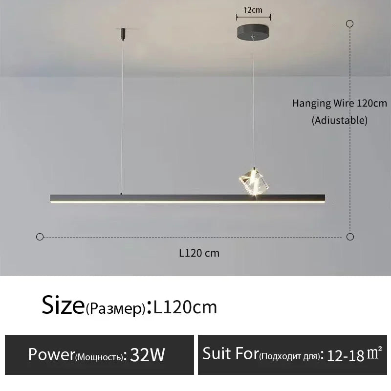 Afralia™ Modern Luxury Crystal Chandelier for Dining Table and Bar Lighting