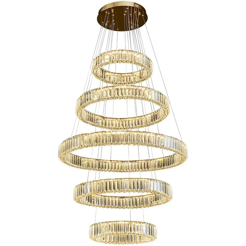 Afralia™ Crystal Chandelier Pendant Light for Living Room, Staircase, and Ceiling - Luxury Indoor Lighting