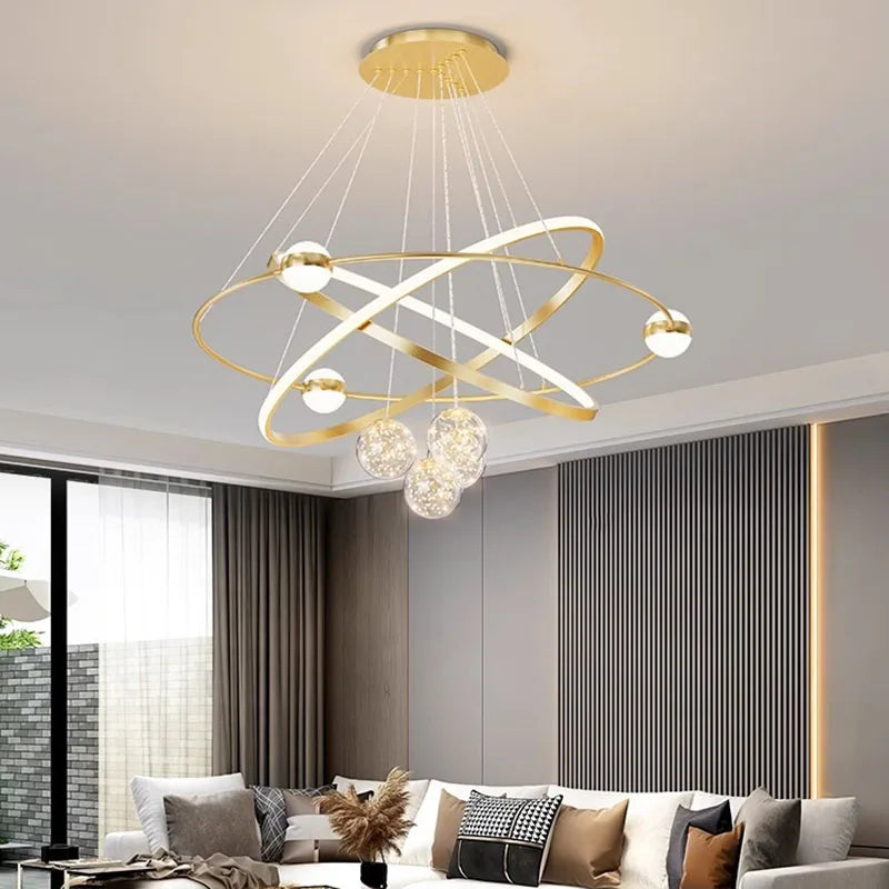 Afralia™ Modern LED Chandeliers for Living and Dining Room Lighting