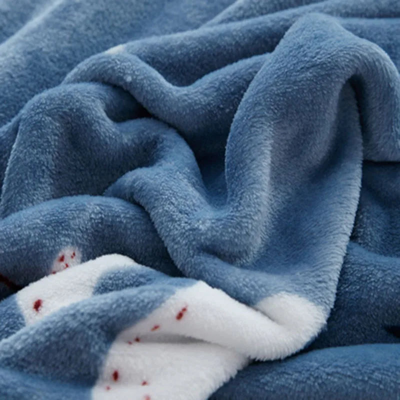Afralia™ Nordic Printed Plush Blanket: Cozy Sofa Cover, Office Shawl, All-Season Cushion