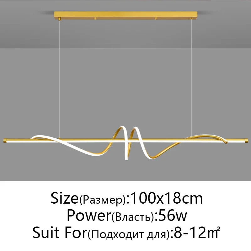 Afralia™ Minimalist LED Pendant Lights for Living Room Dining Kitchen Office Decor