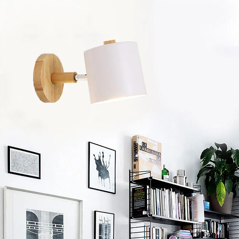 Afralia™ Nordic Iron Wall Lamp Single Head Sconce for Bedroom and Living Room