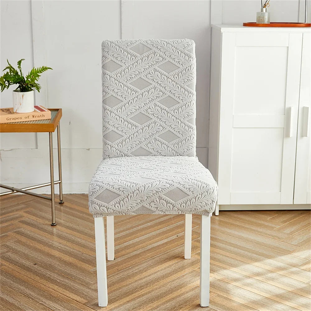 Afralia™ Velvet Jacquard Chair Cover Elastic High Armchair Accent Seat for Home & Office