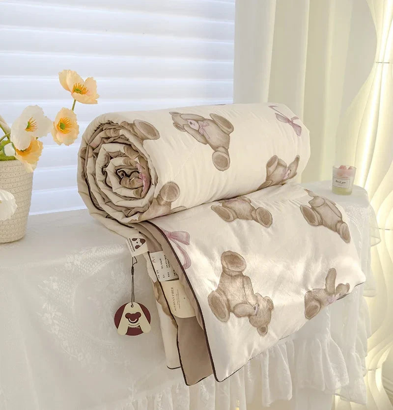 Afralia™ Breathable Double Gauze Queen Quilt with Soya Fibre Filling