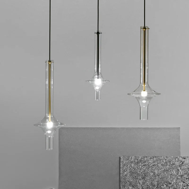 Afralia™ Luxury Glass Pendant Light for Modern Nordic Loft Kitchen Bedroom Lighting