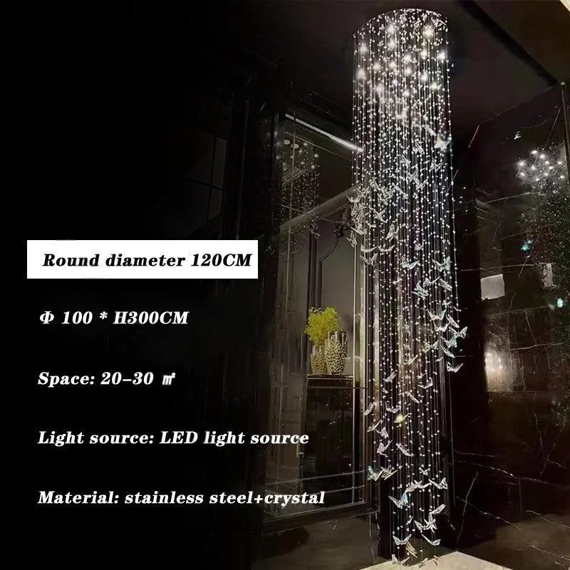 Afralia™ Butterfly Crystal Chandelier for Luxurious Interior Decor