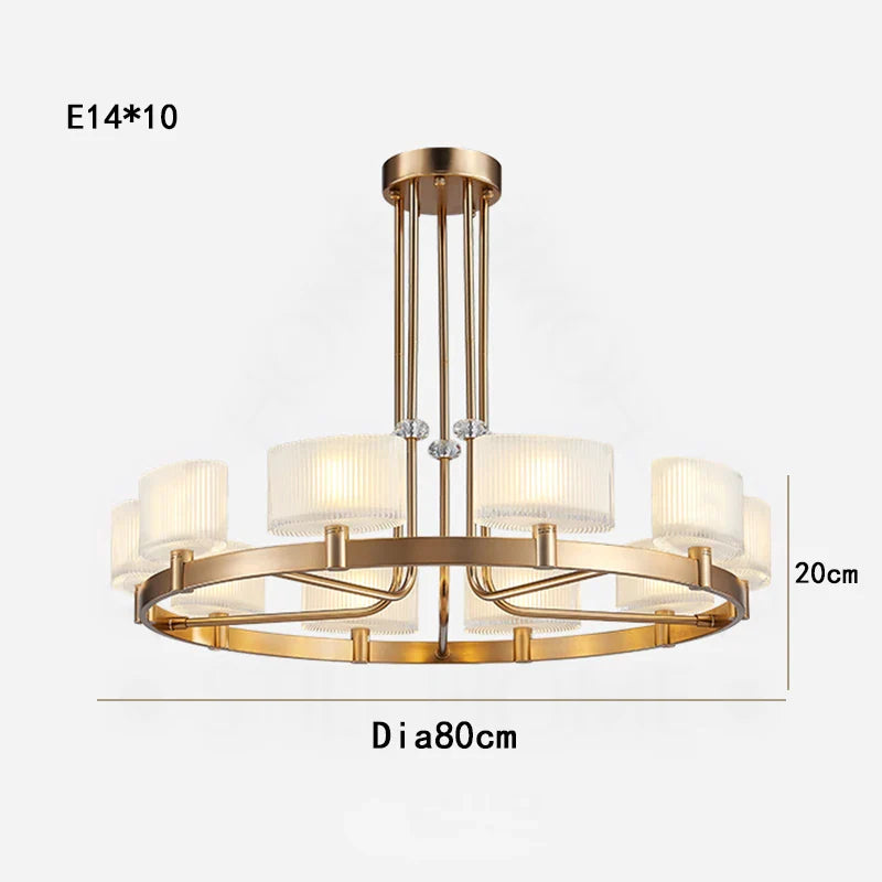 Afralia™ Luxury Glass Crystals Chandelier with LED Lighting for Elegant Ceiling Decor