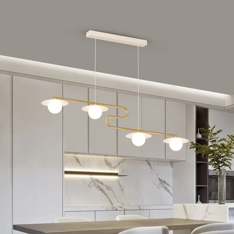 Afralia™ Dimmable Led Ceiling Chandelier for Living Room, Dining Table, Kitchen - Modern Indoor Lighting Fixture
