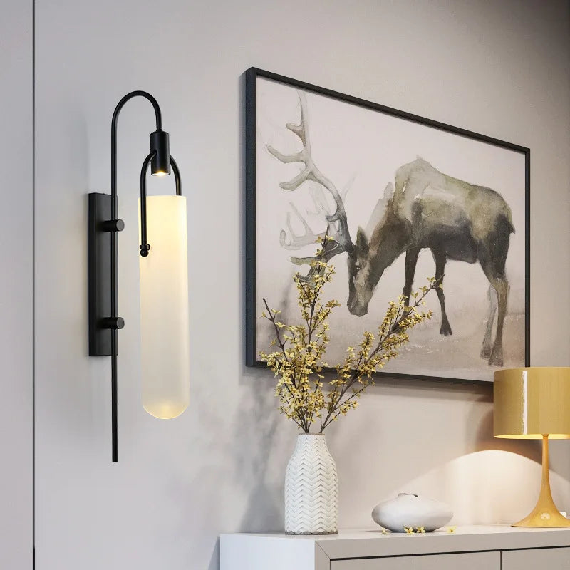 Afralia™ Postmodern LED Wall Sconce: Minimalist Nordic Lighting for Bedroom, Living Room, Aisle