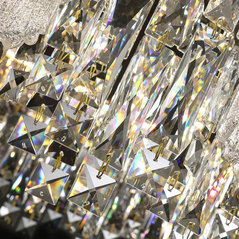 Afralia™ Crystal Ceiling Chandelier: Modern Luxury Lighting for Living Room, Dining Room, Bedroom