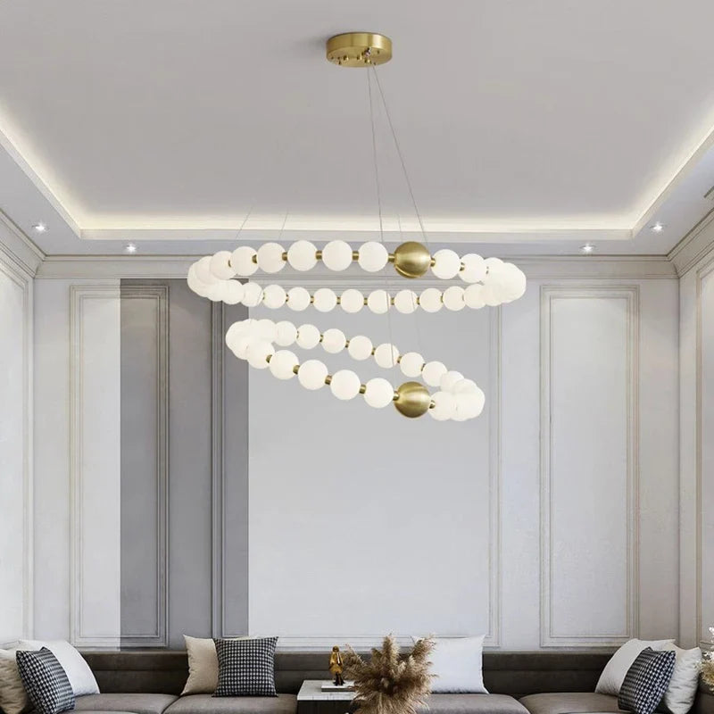 Afralia™ Modern Bedroom LED Ceiling Chandelier Pendant Lights Indoor Lighting