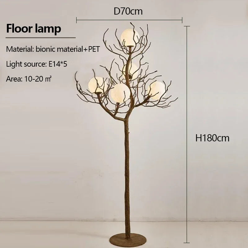 Afralia™ Retro Branch Ceiling Chandelier LED Hanging Light for Home Décor