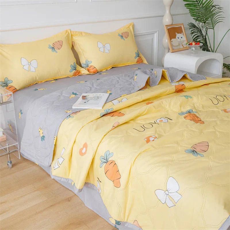 Afralia™ Summer Quilt Set - Soft & Lightweight Comforter Single Double Blanket