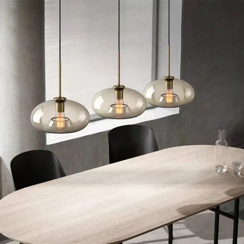 Afralia™ Glass Chandelier: Nordic Minimalist, Net Red Design for Restaurant, Bar, Cafe, Clothing Store.