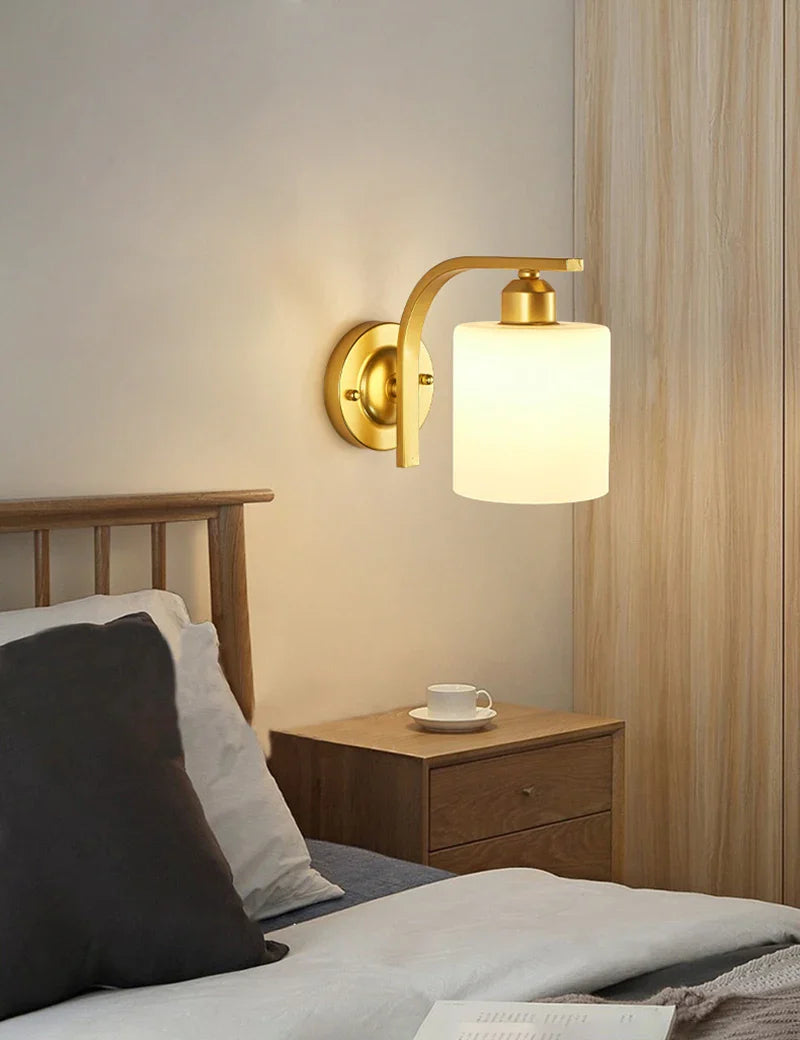 Afralia™ Iron Wall Lamp with Glass Ball, Elegant Sconce Light for Home Stairs and Reading