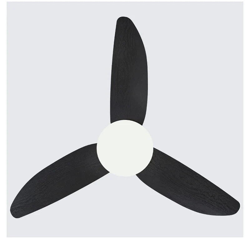 Afralia™ Modern 30W Low Floor Ceiling Fan with Remote Control & Light