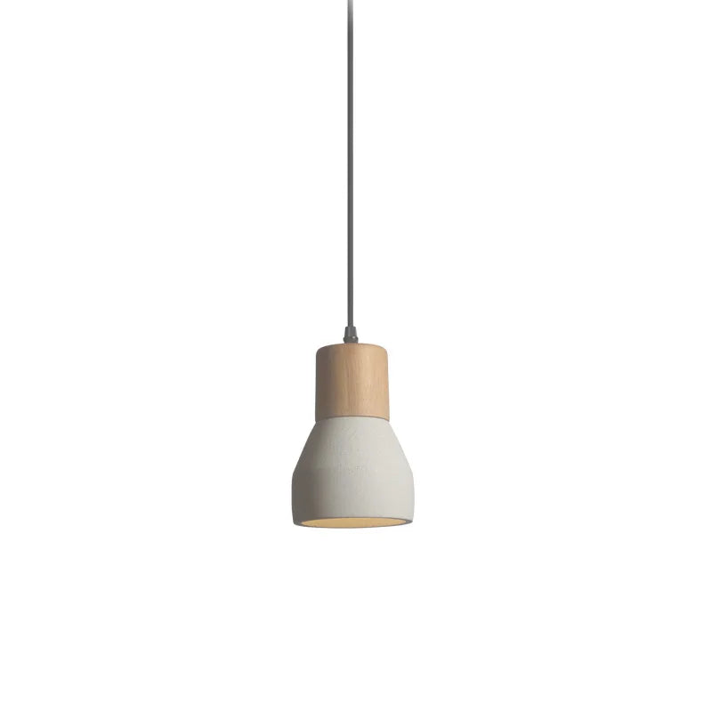 Afralia™ Cement Concrete Bedside Pendant Lamp for Minimalist Bedroom