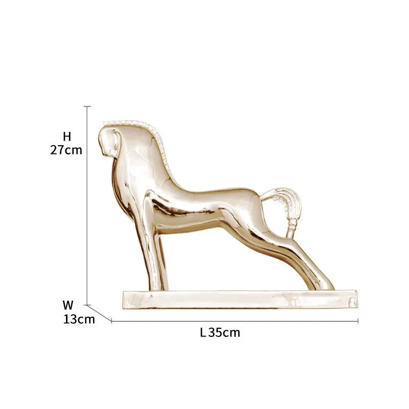 Afralia™ Horse Resin Sculpture Modern Desk Decoration Ornaments Room Decor Aesthetics