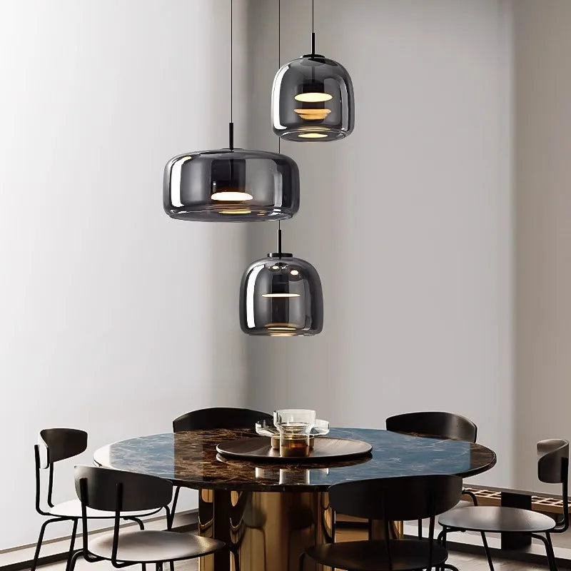 Afralia™ Modern LED Pendant Light for Living Room Chandeliers, Dining Room Hanging Lamp