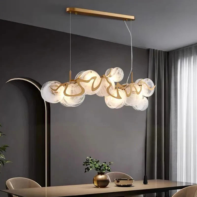 Afralia™ Modern LED Pendant Chandeliers for Living Room & Dining Room