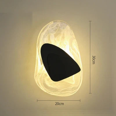 Afralia™ Glass Wall Sconce Light Fixture for Home Living Room Decor