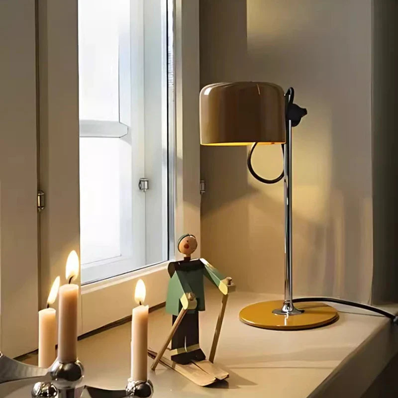 Afralia™ Chrome Coupe Table Lamp: Adjustable, Colorful, and Funky Bedroom Living Decor