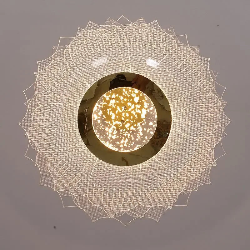 Afralia™ Modern Lotus Flower LED Pendant Lights for Creative Living Room Decor