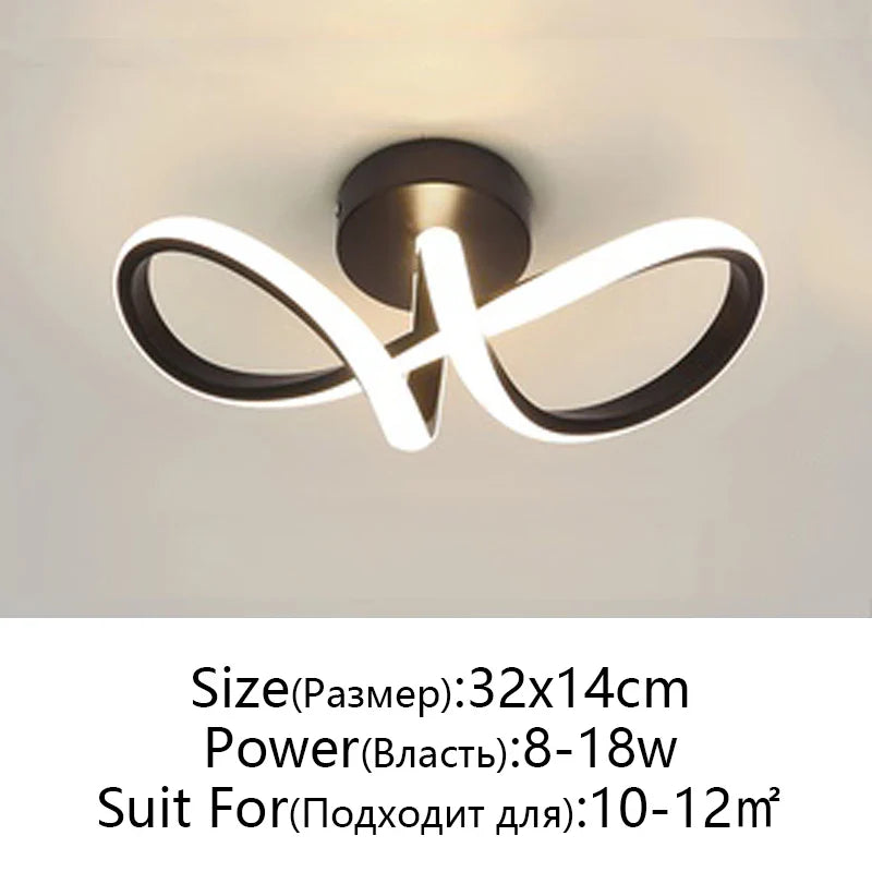 Afralia™ LED Ceiling Lamp for Modern Spaces - Minimalist Indoor Lighting