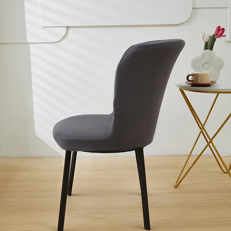 Afralia™ Fleece Round Chair Cover | Spandex Slipcover for Home Banquet Decor