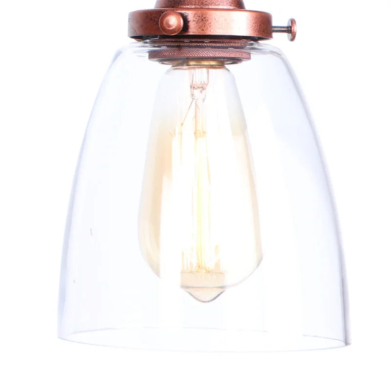 Afralia™ Adjustable Glass Swing Arm LED Wall Sconce with Pull Chain Switch