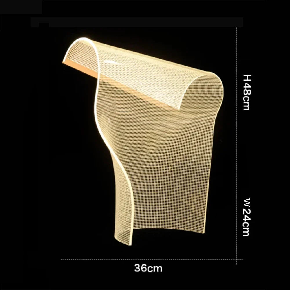 Afralia™ Post-Modern LED Acrylic Table Lamp for Bedroom