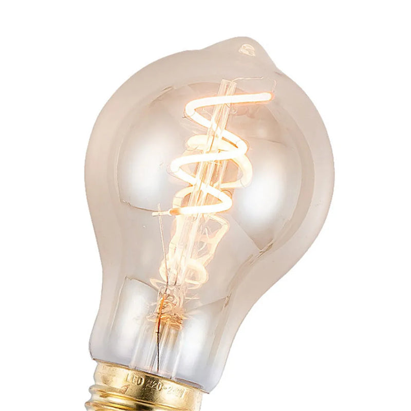 Afralia™ Vintage Edison LED Bulb 4W E27 Dimmable A19 Warm Yellow 2300K Light